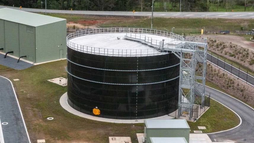 4,000 M3 Glass Tank, TDR, Stair Tower, Caboolture, Australia